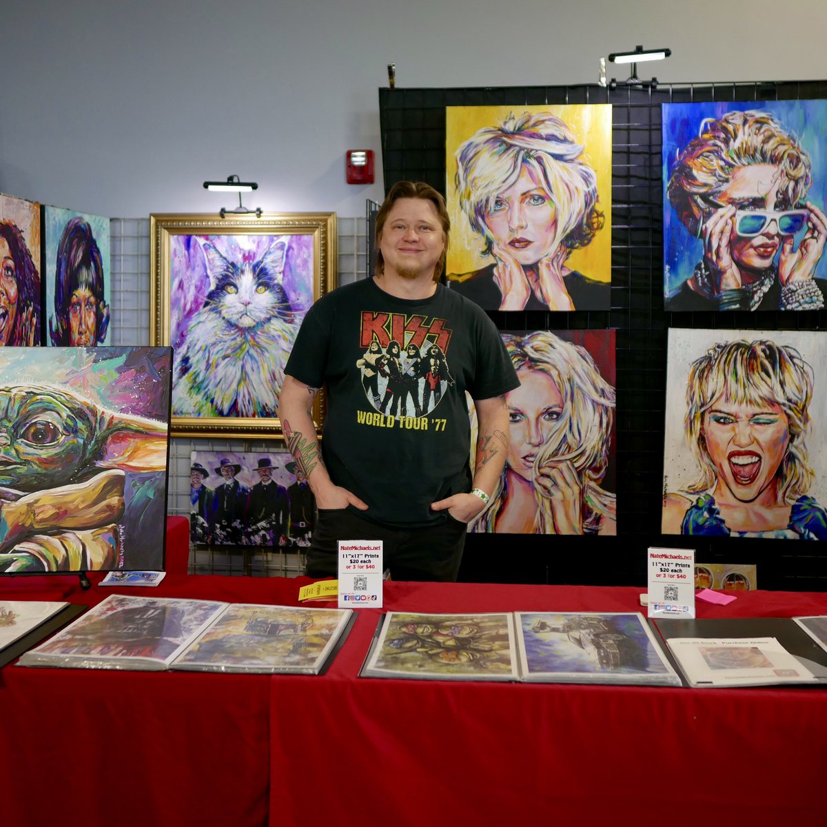 Thanks for having me Vette City Con!  I hope to see you again next year 
✌️❤️🎨

#natemichaels #natemichaelsart #vettecity #comiccon #artistlife #artistsupport #haveartwilltravel #travelingartist #artshowing #artcollector #artcollection #tradtionalart #expressionism #handpainted