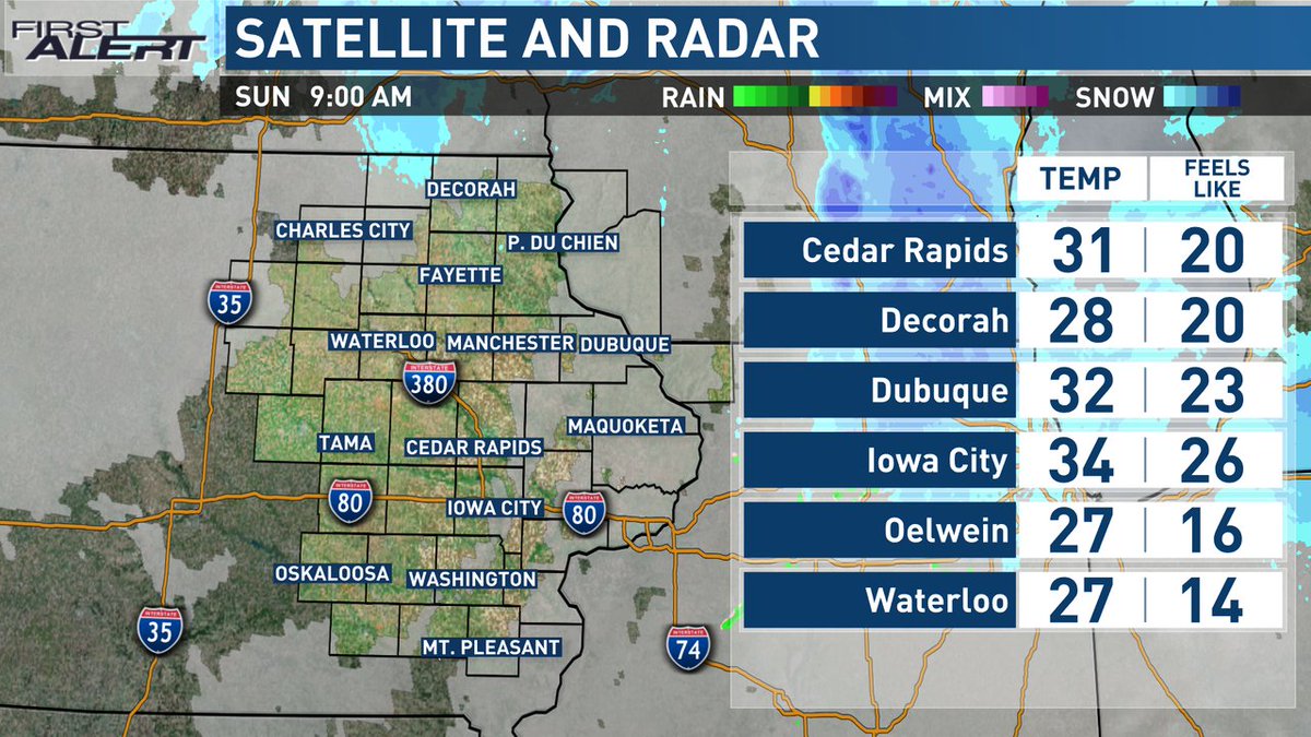KCRGTV9 First Alert Weather on Twitter "Your current conditions and