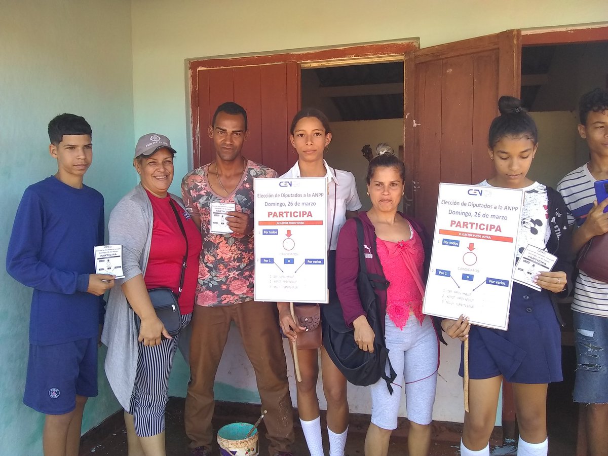 Inicia una nueva semana, se ha trabajado  mucho, pueblo a pueblo, no, no es secreto, nuestra #Revolución es fruto del trabajo de los revolucionarios y el voto este 26, será unánime en Sierra de Cubitas Camagüey.#LaRevolucionNoSeDetiene.
#MejorEsPosible