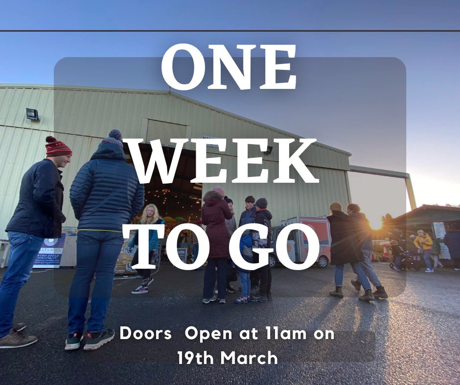 ☂️ ONE WEEK TO GO ☂️

The doors of Hangar 1️⃣ re-open this time next week on the 19th March at 11am. We’ve had an overwhelming response to our application process with over 100 micro-enterprises applying to trade.

Anybody else as excited as us?

#StrandhillMarket #SupportLocal