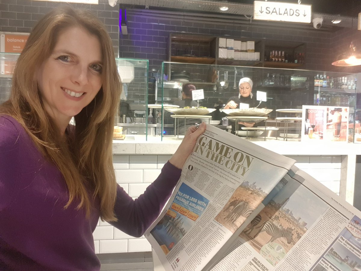 JaneMarriottUK's tweet photo. Brief visit to London. Quick lunch in a favourite cafe. Open @thetimes and see... an article about visiting Nairobi. #magicalkenya 🇬🇧🇰🇪❤ https://t.co/wrOsCdQ09f