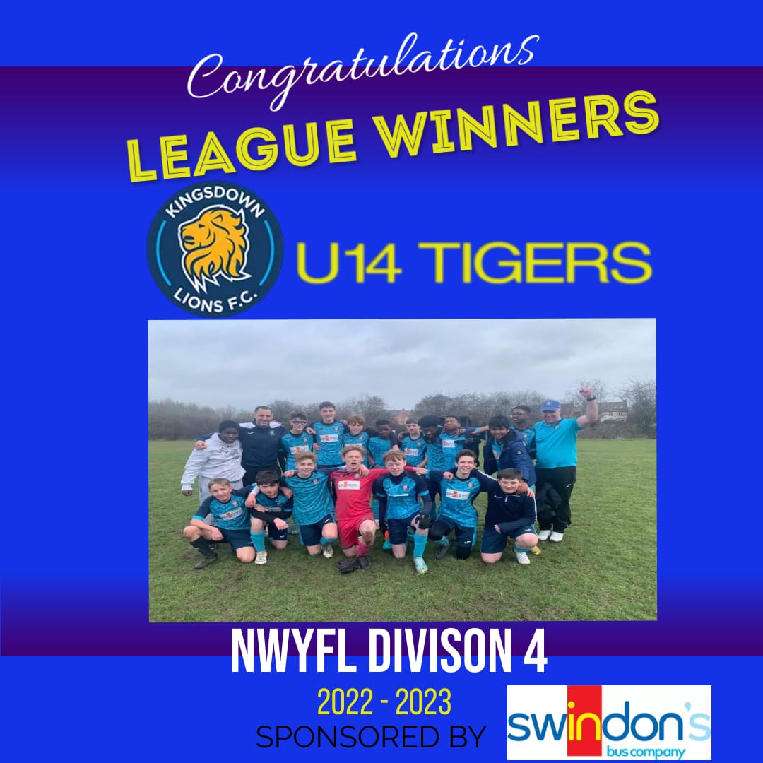 So this happened today @nwyfleague Congratulations to our U14 Tigers, what a three year journey they've been on. From bottom of the league, to comfortable league winners 🏆