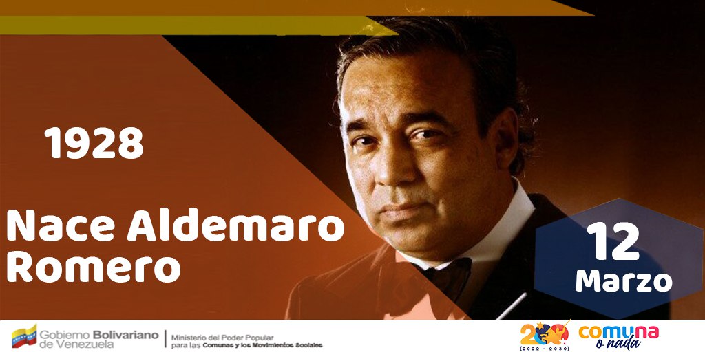 🏷️¡ETIQUETA DEL DÍA!🏷️🏷️ 🍀 #ChávezComunicador 🍀 'Aló Presidente' como paradigma de la Comunicación Política !!! ' Nace Aldemaro Romero, músico, compositor y cantautor Venezolano' !!!