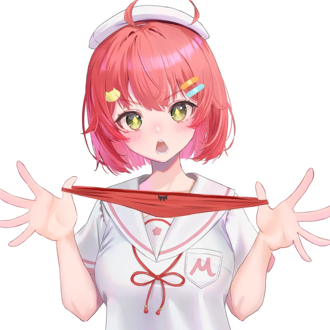 はあちゃまのパンツを伸ばして遊ぶみこち 