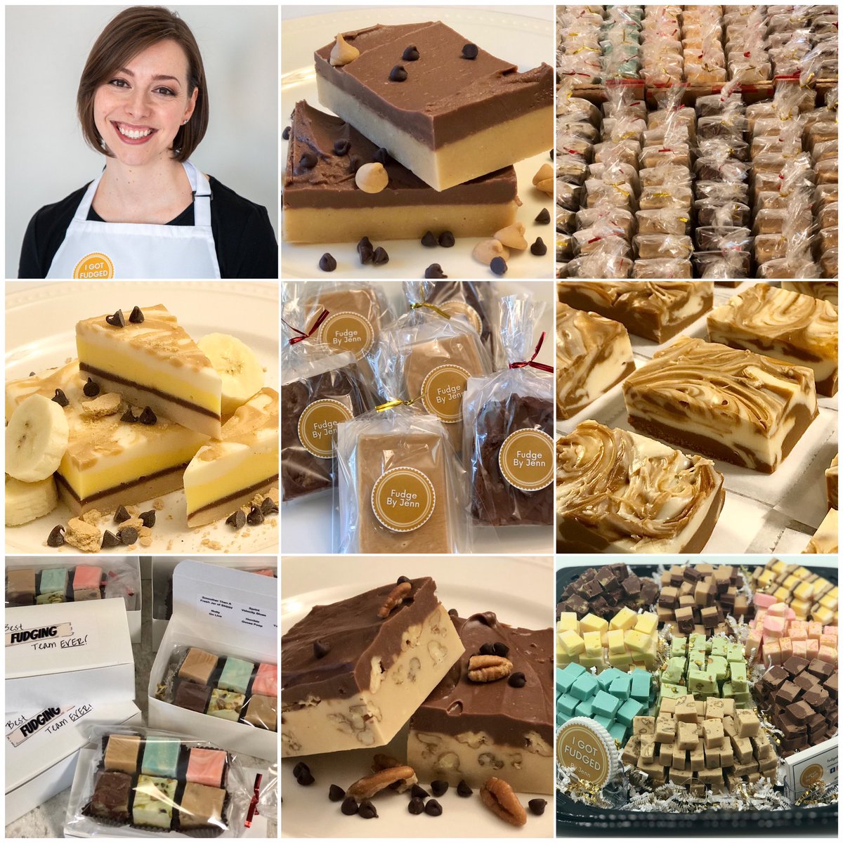 fudge_by_jenn's tweet photo. As a home-based business, I often get asked how one goes about getting their hands on some #FUDGE. There are actually four easy ways to get #fudgebyjenn
1. Order online
2. Email contact@fudgebyjenn.com
3. Follow me to a vendor show
4. Shop a local retail partner
#cincinnati https://t.co/DgZmGIPqpW