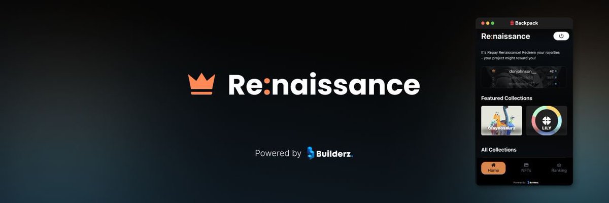 Are you tired of chasing royalty payments?

Meet <a href="/renaissance_xyz/">Re:naissance 👑 | Grizzlython Winner</a>. 👑

Our submission to the <a href="/Solana/">Solana</a> #Grizzlython to incentivise NFT royalty repayment and reward your community.

Let's dive into the details: 🧵