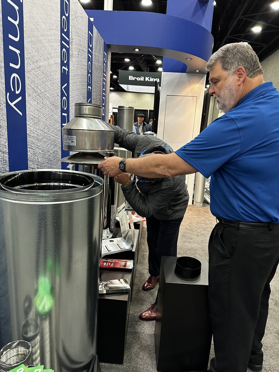 DuraventGroup's tweet photo. It’s day 2 of the @HPBExpo! Come see us at #booth605 and see what the @DuraventGroup has been cooking up! #hearth #BuildfortheFuture https://t.co/HPx2MpKRPb