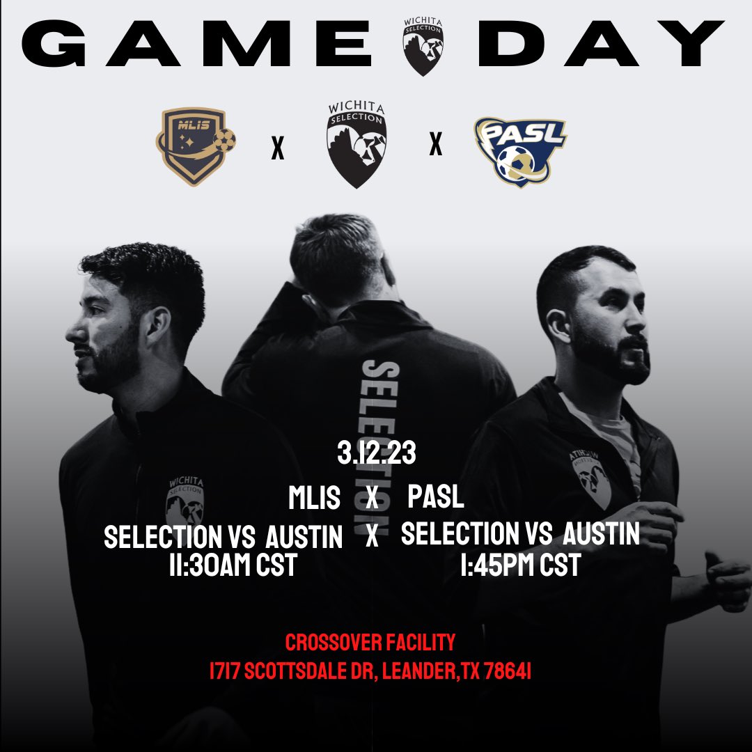 IT IS GAME DAY! #ForTheHomeTown 
MLIS-Premier Arena Soccer League

3.12.23 vs Austin Emerald 
MLIS - 11:30AM CST 
PASL - 1:45PM CST