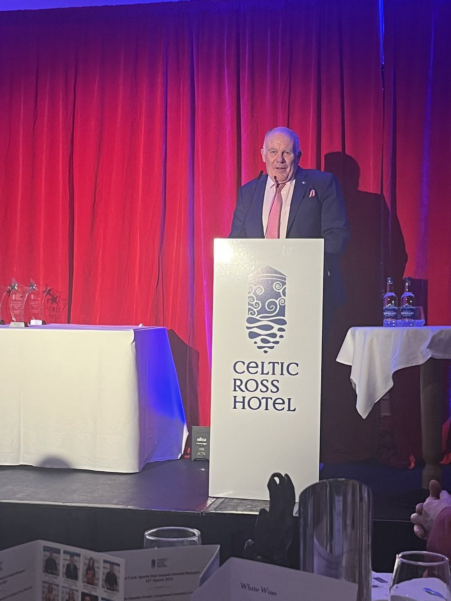 Grantie79's tweet photo. What a magical night at the @CelticRossHotel #WestCorkSportsStar awards. Poignant remembering Paudie (well done @skibbeagle 🥺) amazing winners in Fintan &amp; Paul and the legendary Brian Cody was a brilliant guest speaker - we were hanging on his every word. Truly inspirational👌 https://t.co/b3HrJleWRo