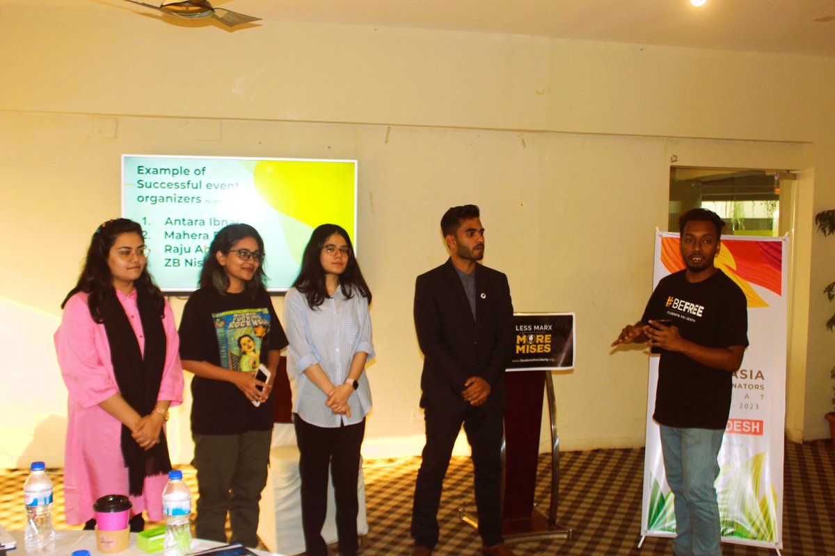 FNFinBangladesh's tweet photo. @SouthasiaSFL local coordinators retreat in Cox’s Bazar #Bangladesh 2023 to give an orientation on how @sfliberty works & its activities!
Welcoming newly onboarded LCs & we look forward to work with them.
#liberty #freedom #partnersinfreedom #forfreedom #foundationforfreedom https://t.co/KwieOJkULY
