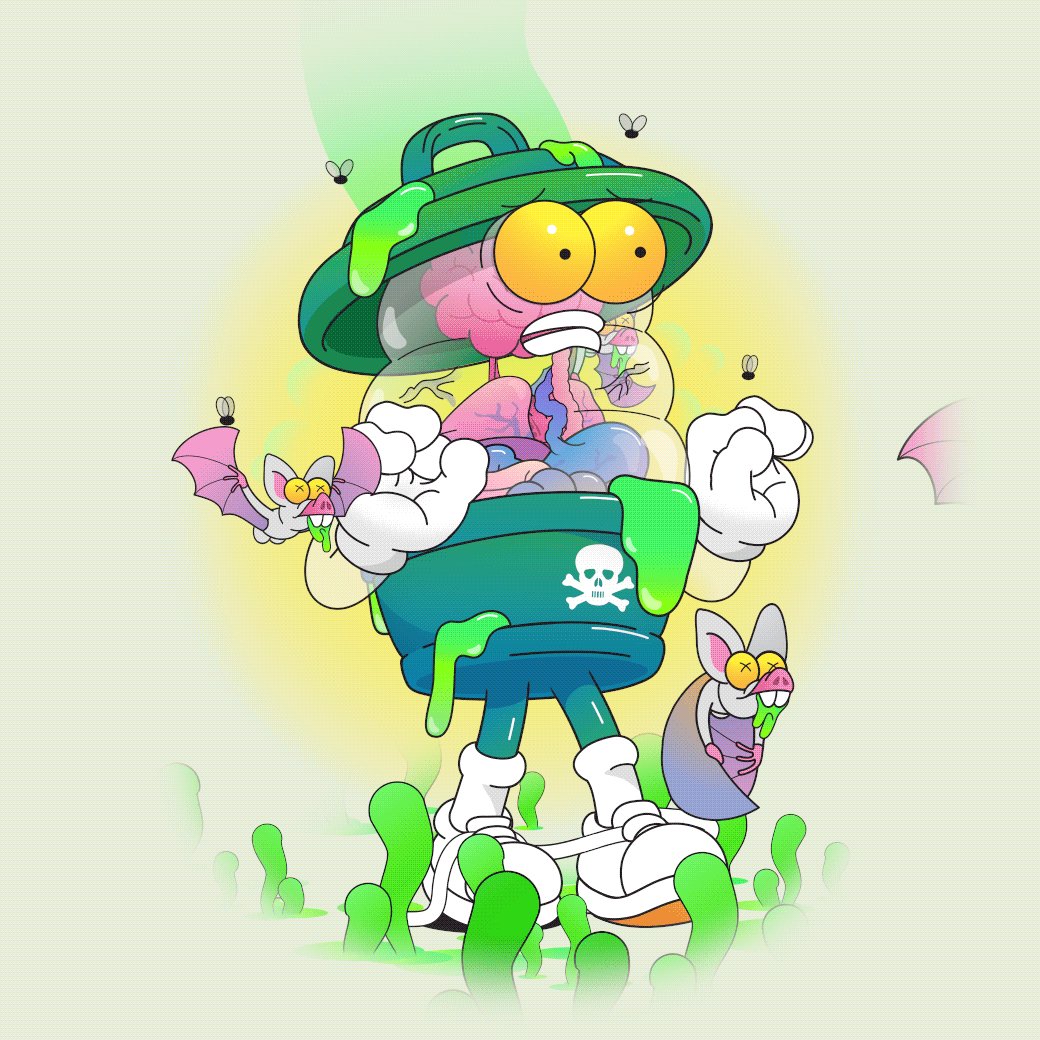 wiktor_mml's tweet photo. Each @garbagefriends NFT is a unique masterpiece that tells a story about a particular type of garbage and its impact on the environment. From plastic bags to trash can , the art pieces are a creative representation of the garbage that surrounds us. 🌱💚 https://t.co/3svWHIkOI9