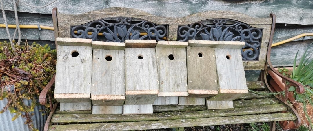 Just £20 to help nature at your home or at Marfield wetlands Masham for £20 you get 6 bird boxes made from recycled wood to put round your property or i will put them round Marfield wetlands and keep you updated on what is nesting in them