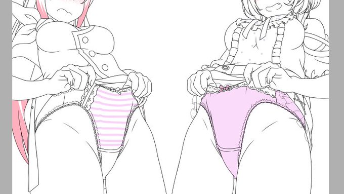 清書進み
ぱんつがピンク系なのも当時のネタ要素があるのよね 