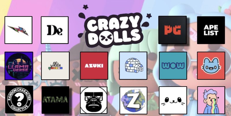 YoussefOnChain's tweet photo. Crazy dolls collabs has been going good😩

Would like to welcome all of the communities we have collabed with🤝❤️
Hope to see you all in the holder section in the future! https://t.co/2jLkVusezE