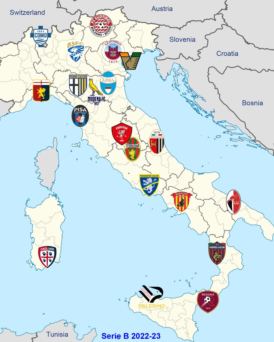 CoF_2015's tweet photo. Italia Serie B 2022-23 🇮🇹@legab
FOLLOW ▶️🌎🌍🌏@Cof_2015

4  🇮🇹Kappa
3  🇮🇹Errea
3  🇺🇸Nike
2  🇮🇹Macron
1  🏴󠁧󠁢󠁥󠁮󠁧󠁿Castore
1  🇮🇹EYE Sport
1  🇮🇹Givova
1  🇯🇵Mizuno
1  🇮🇹Zeus
1  🇺🇸New Balance
1  🇩🇪Adidas
1  🇮🇹Frankie Garage https://t.co/2R9XFDizEj