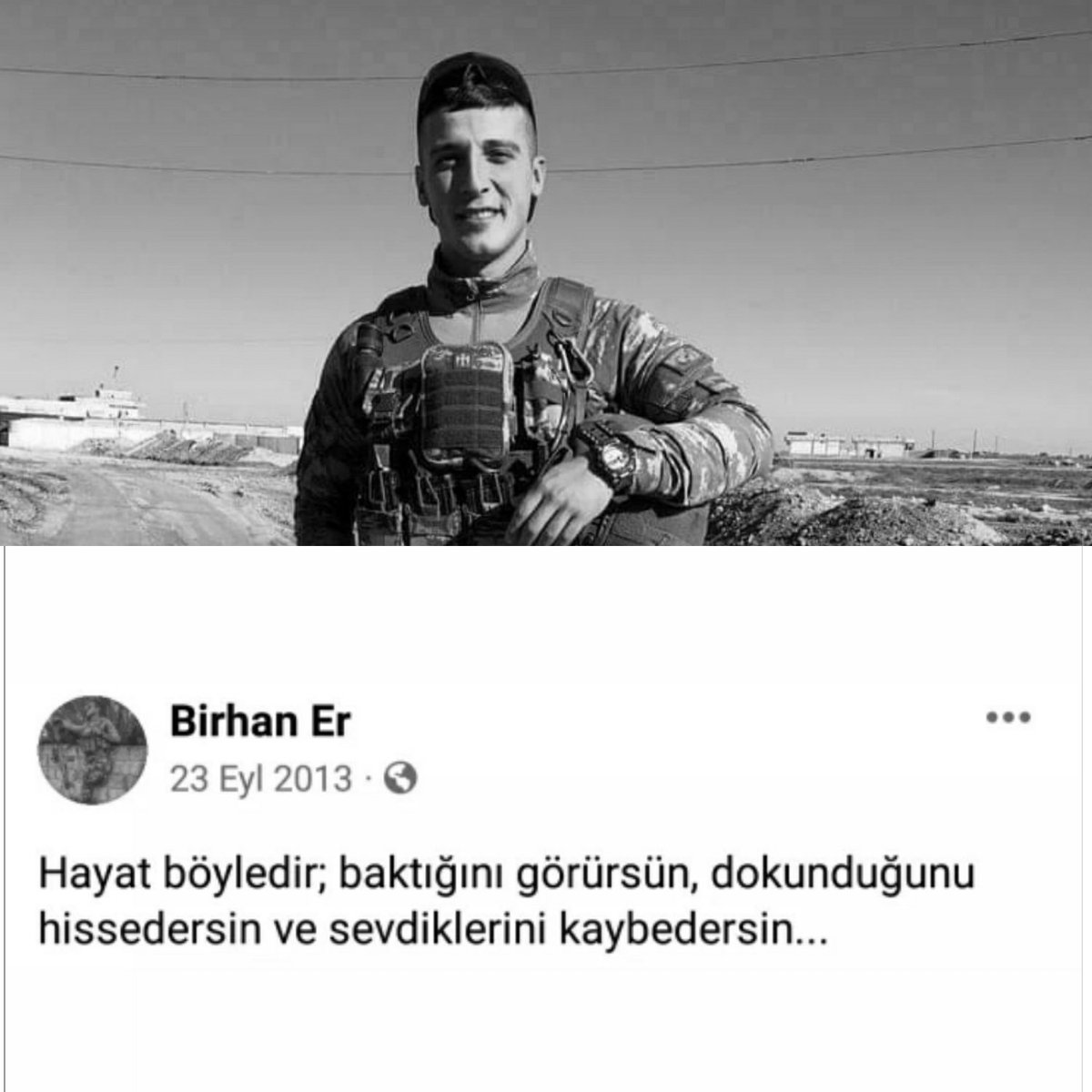 sehitbirhaner's tweet photo. Hayatk böyledir, baktığını görürsün, dokunduğunu hissedersin ve 𝘀𝗲𝘃𝗱𝗶𝗸𝗹𝗲𝗿𝗶𝗻𝗶 𝗸𝗮𝘆𝗯𝗲𝗱𝗲𝗿𝘀𝗶𝗻 ... https://t.co/DbuqvJyHYt