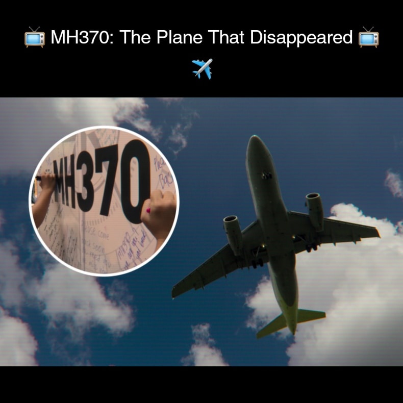 TharinduBen10's tweet photo. 📺 MH370: The Plane That Disappeared 
#MH370 #mh370missing #mh370news #films #hollywood #mh370netflix #mysteries #documentary #pray4mh370 #mystery #flightmissed #malaysiaairlines #filmmaking #instagram #netflixseries #drama #michellela  #mh370malaysianairlines #cinema  #Netflix https://t.co/h3a0gv8R43