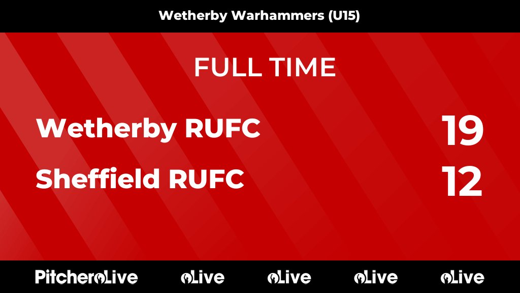 FULL TIME: Wetherby RUFC 19 - 12 Sheffield RUFC
#WETSHE #Pitchero
wetherbyrufc.com/teams/243588/m…