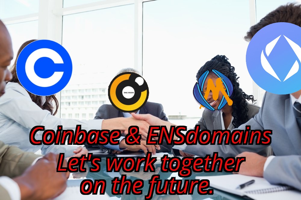 I have a proposal to <a href="/ENS_DAO/">ensdao.eth</a>, <a href="/coinbase/">Coinbase 🛡️</a>, <a href="/brian_armstrong/">Brian Armstrong</a>, <a href="/ensdomains/">ens.eth</a>.

Let's partner with <a href="/coinbase/">Coinbase 🛡️</a> learn to offer some amount of $ENS token to complete a short educational experience, register an ENS Domain, set it as the user's primary address.