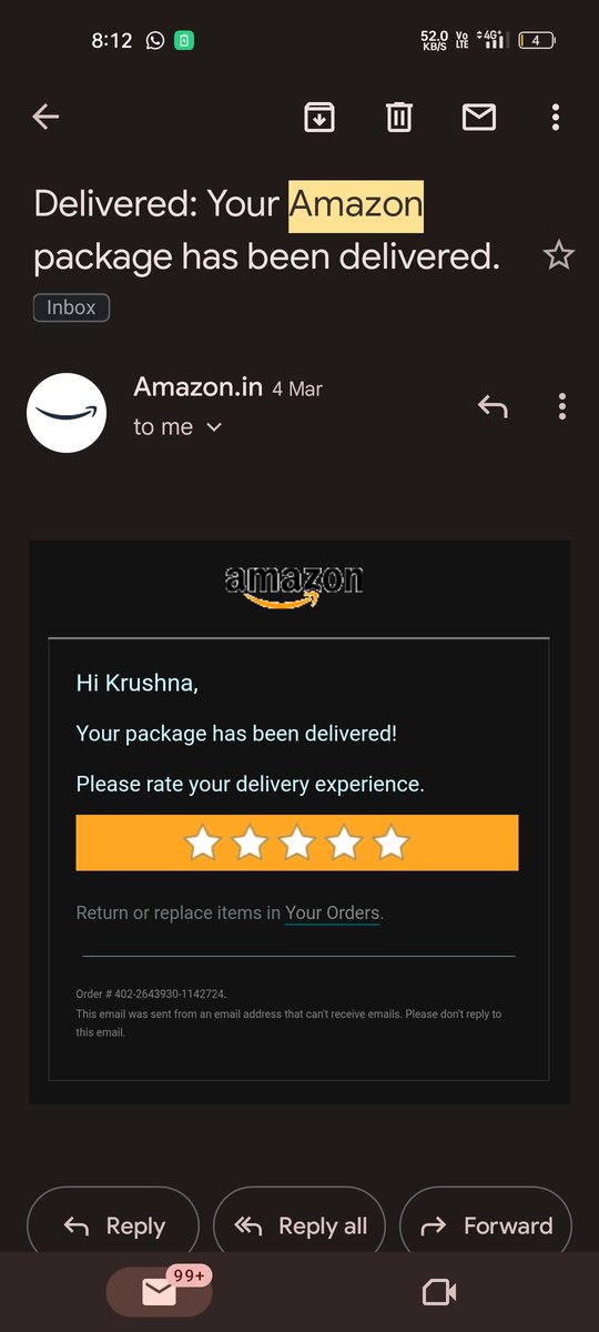 Amazon is best  for online shopping, Amazon delivery is excellent. Amazon delivered my product with in time but Flipkart &amp; Myntra cancelled my  order at same delivery adress. <a href="/amazonIN/">Amazon India</a> <a href="/AmazonHelp/">Amazon Help</a> <a href="/Flipkart/">Flipkart</a> <a href="/flipkartsupport/">FlipkartSupport</a> <a href="/myntra/">Myntra</a> <a href="/MyntraSupport/">Myntra Support</a>