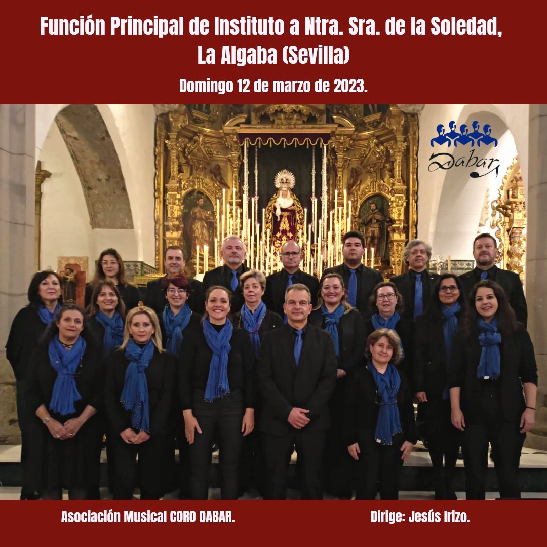 coro_dabar's tweet photo. En el día de hoy hemos acompañado, en la oración desde el canto, a la querida Hdad de la Soledad de La Algaba. Una celebración litúrgica en hermandad y amistad.
#HaciendoDabar #ÚneteADabar #CORODABAR #cuaresma https://t.co/uCLSDZpB7K