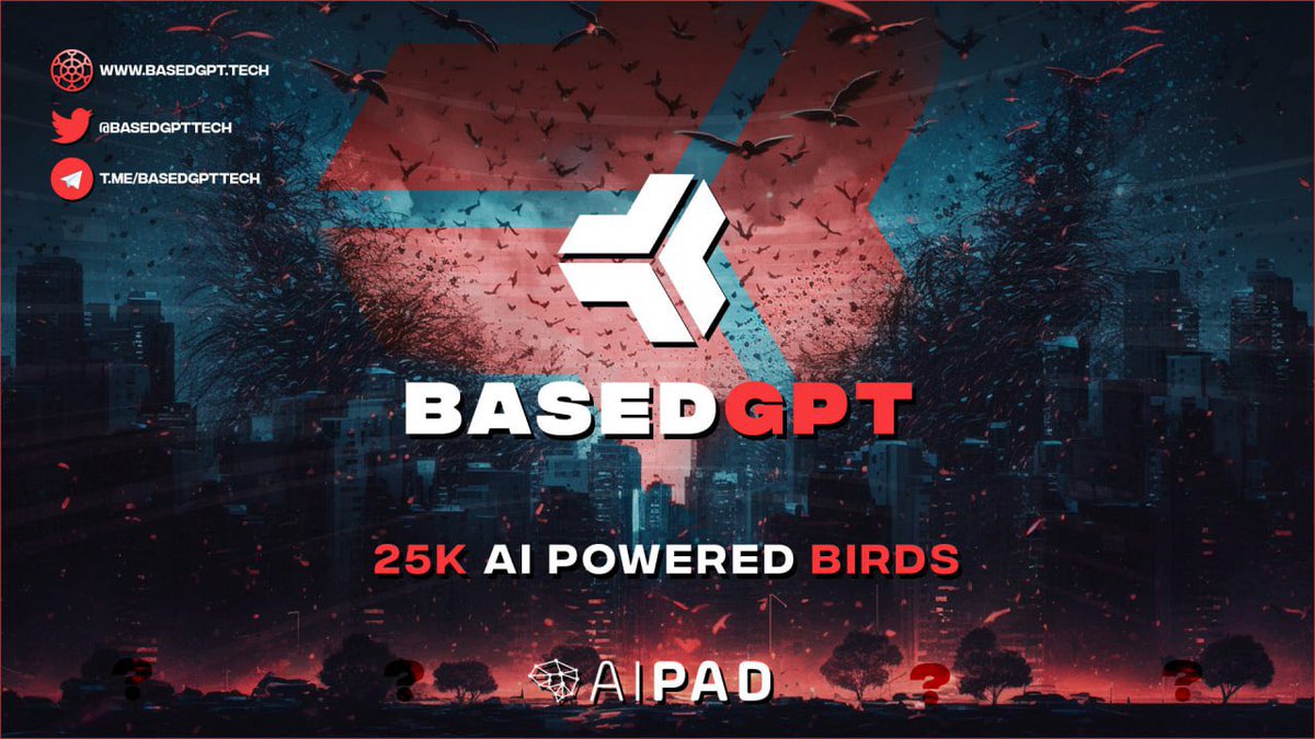 BasedGPTTech's tweet image. 🤩 Wow over 25,000+ Twitter followers in 48 hours. We feel the excitement of the #AIPAD Community about our new #AI #ZKrollup technology too! 
👀 Have you completed the whitelist and secured your spot in the @AIPADTECH #IDO ? 
👉 app.viralsweep.com/sweeps/full/77…