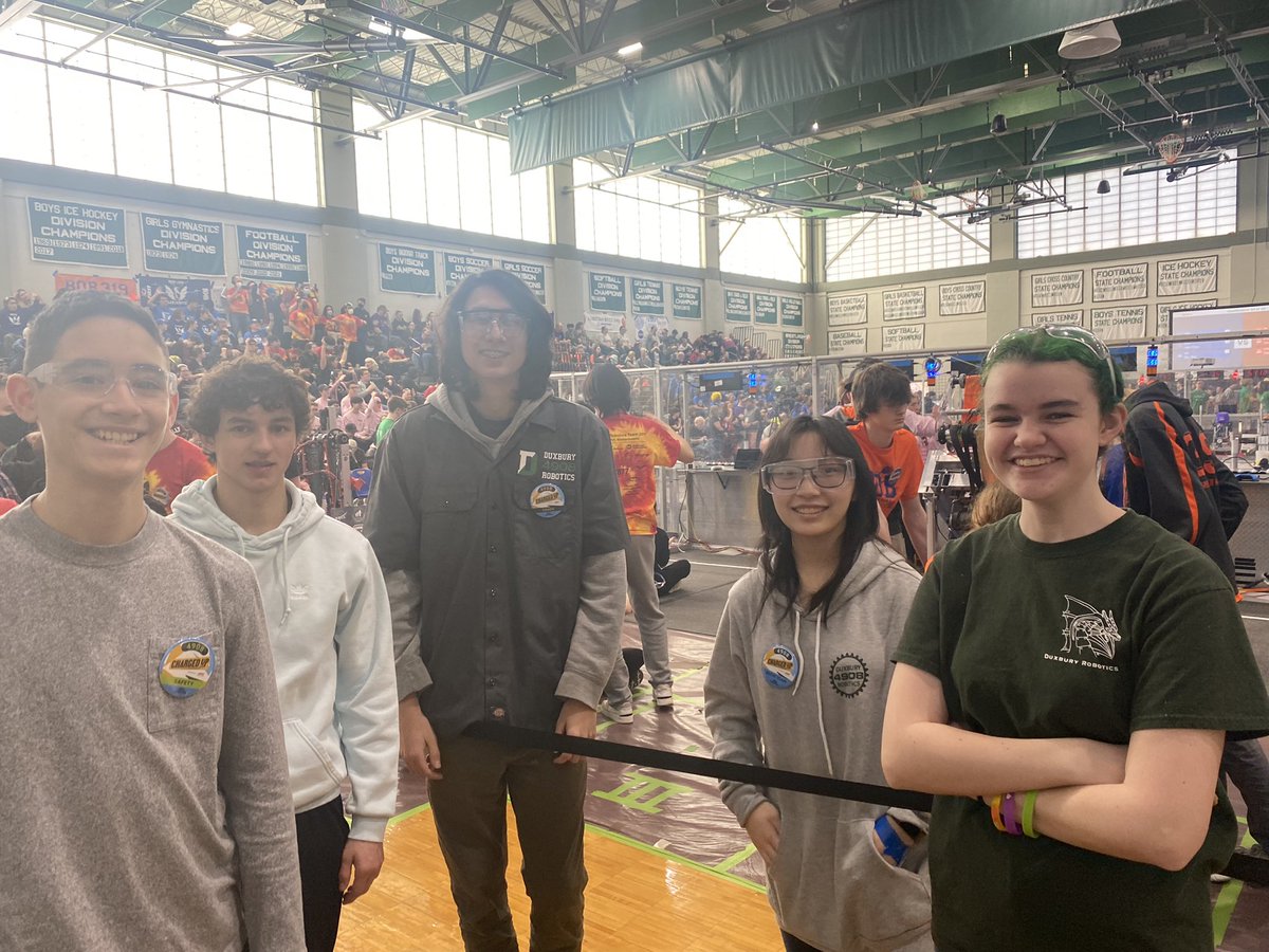 Ready for our final day of competition for the season! <a href="/DuxburyRobotics/">Duxbury Robotics</a>