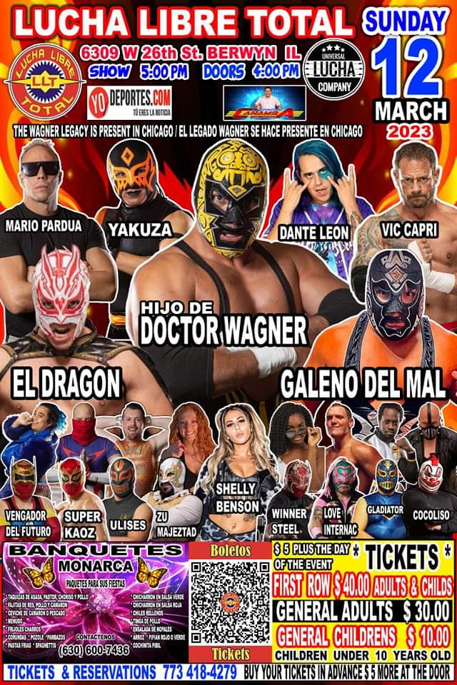 Today, come see me in action with the #ScumbagArmy at Lucha Libre Total in @WhyBerwyn @CityofBerwyn
