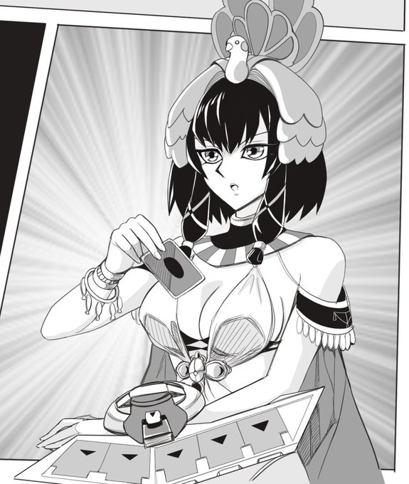 ファラオにデュエルを挑んだ時のエボニーちゃんです 