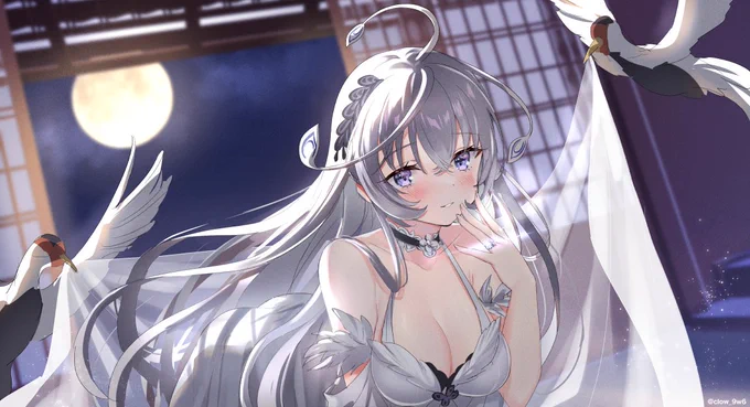 放置少女6周年おめでとうございます!よりプレイしやすくなるアップデートが嬉しいですイラストは結婚した胡喜媚ちゃんとの夜#放置少女#放置少女生放送  
