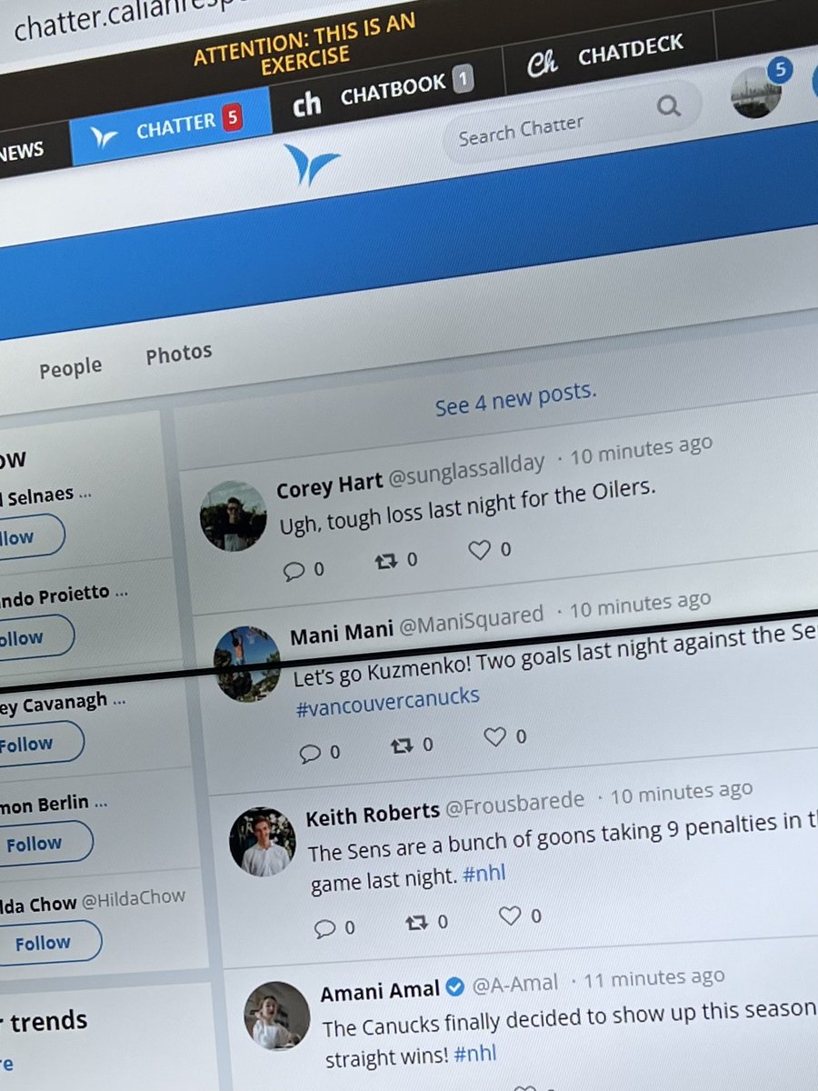 When your team has an #ottawa #nhl fan on it but you are running a #socialmedia #simulation as part of your #exercise, you have to include some good natured ribbing. #EMGTwitter #preparednotscared  #calian