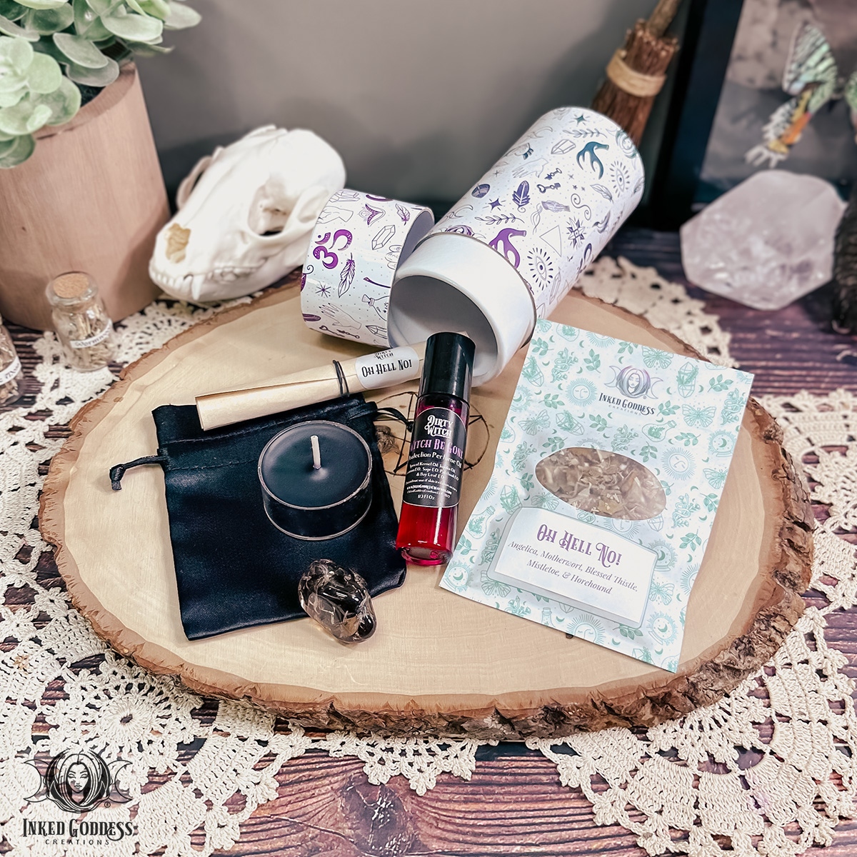 inkedgoddesshop's tweet photo. ~ New item! ~
Oh Hell No! Spell Kit- Dirty Witch- Protection ~ $19.50
https://t.co/9TQk93Tr0i
#SpellKit #Protection
Feeling like you need some extra protection? Our "Oh Hell No!" Spell Kit is the real deal for dirty witches who demand oomph in their spells. https://t.co/XFnLIH6BMC