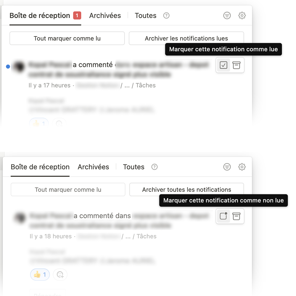 vincentgrattery's tweet image. La refonte récente du système de notifications de @NotionHQ te permet de repasser en “non lu” une notification. 🤩 #NotionUpdate #notiontwt