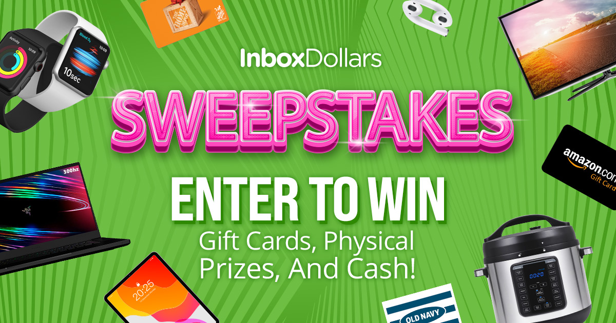 InboxDollars on Twitter: "Enter to win Cash, Gift Cards and Physical ...