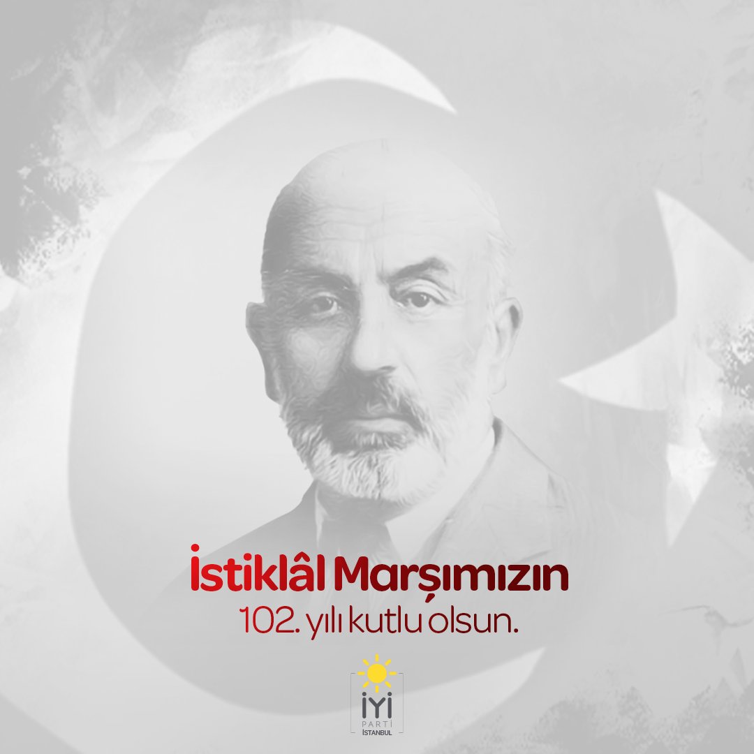 #İstiklâlMarşınınKabulü'nün 102. yılını kutluyor,

Millî Şairimiz #MehmetÂkifErsoy'u saygı ve rahmetle anıyoruz. 🇹🇷