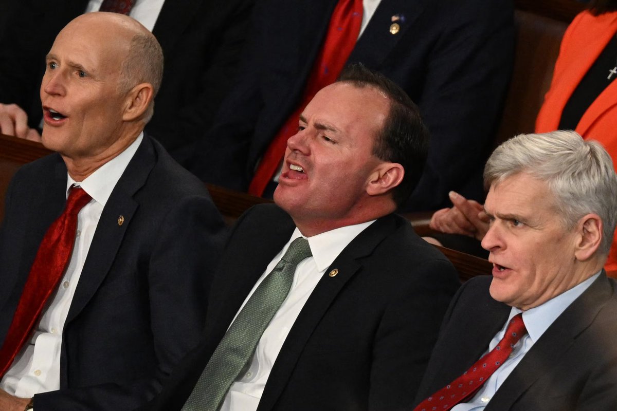 harrisonjaime's tweet image. All the pearl clutching at the State of the Union from Republicans when President Biden said they wanted to destroy Social Security &amp;amp; Medicare… and now… listen to this hot mess from Senator Kennedy!