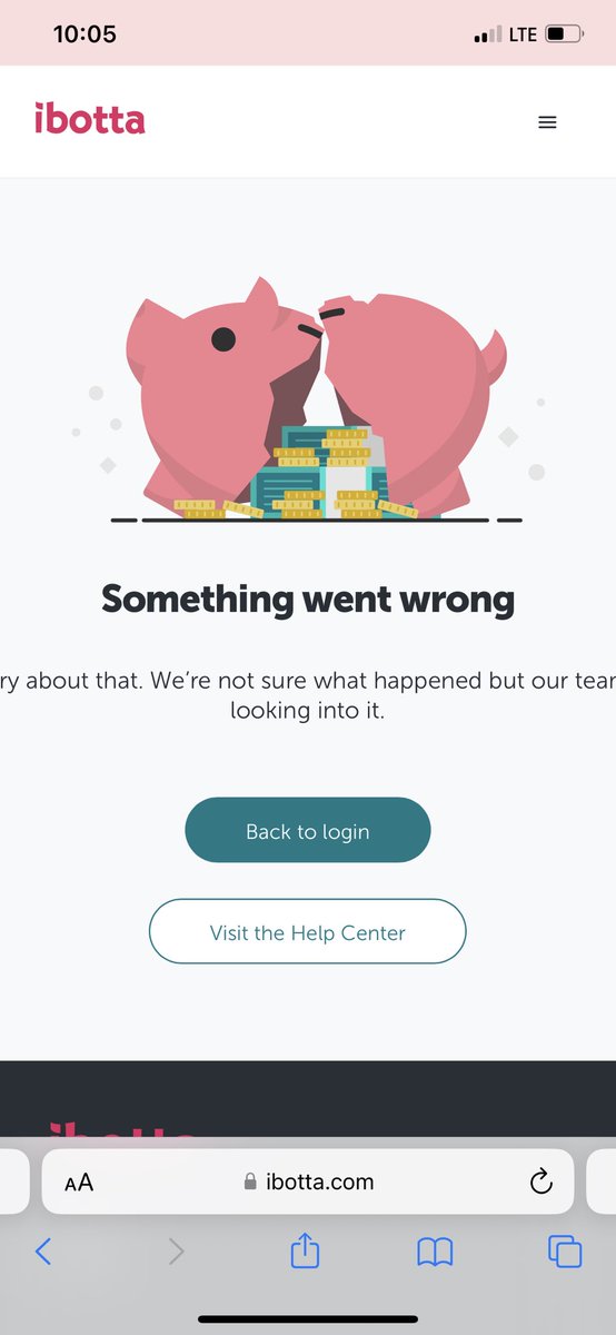 tprii's tweet photo. @Ibotta I keep getting errors trying to log in on the app and web browser. Help! https://t.co/yLIyeef2Oq