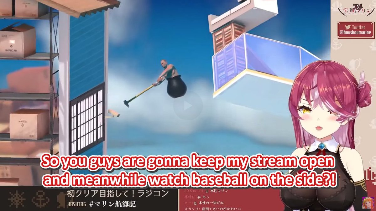 rintubein's tweet image. marine's chat is so fucking funny this girl just cannot win