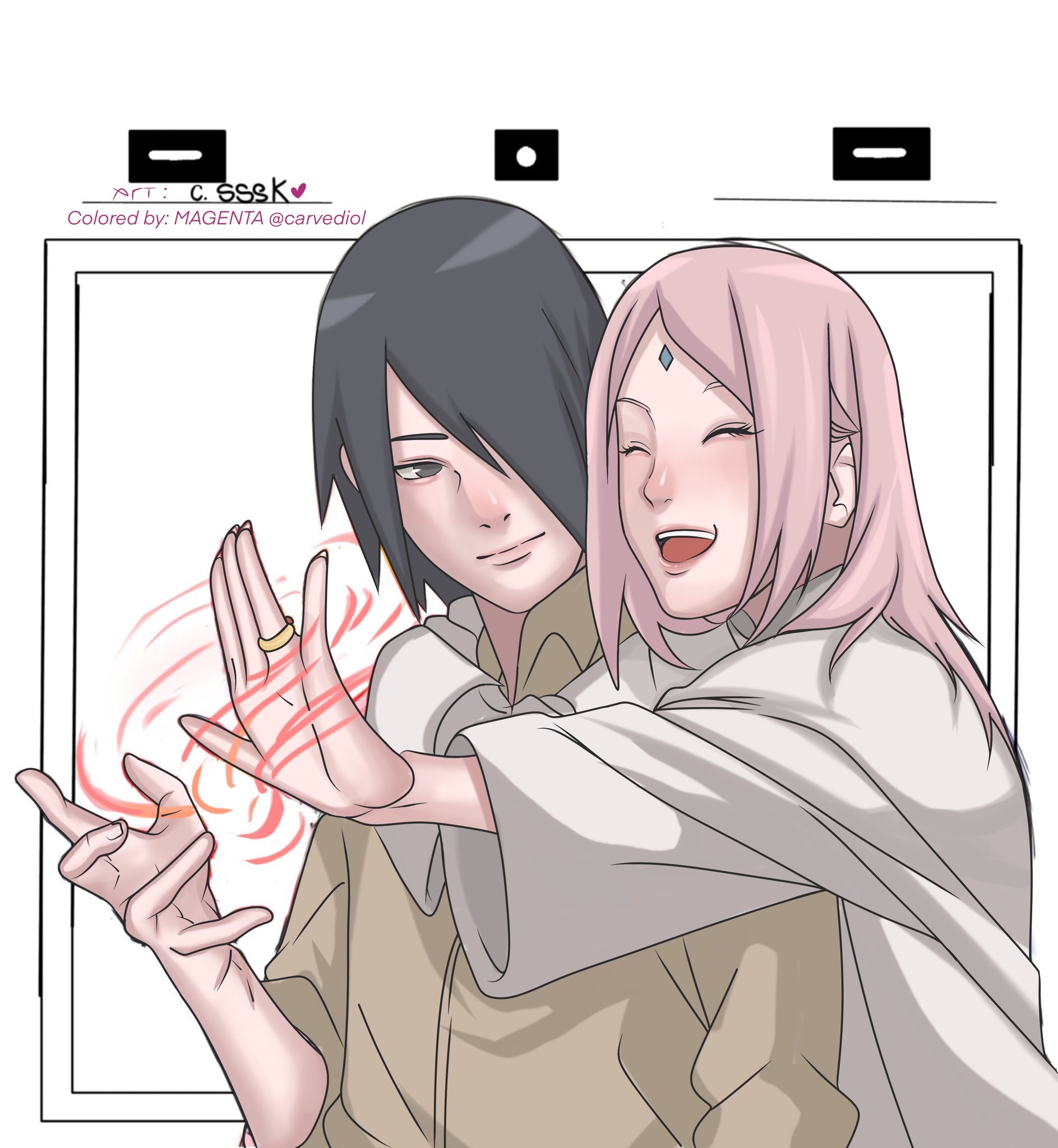 Quick SasuSaku Coloring: ahnehyeah — LiveJournal