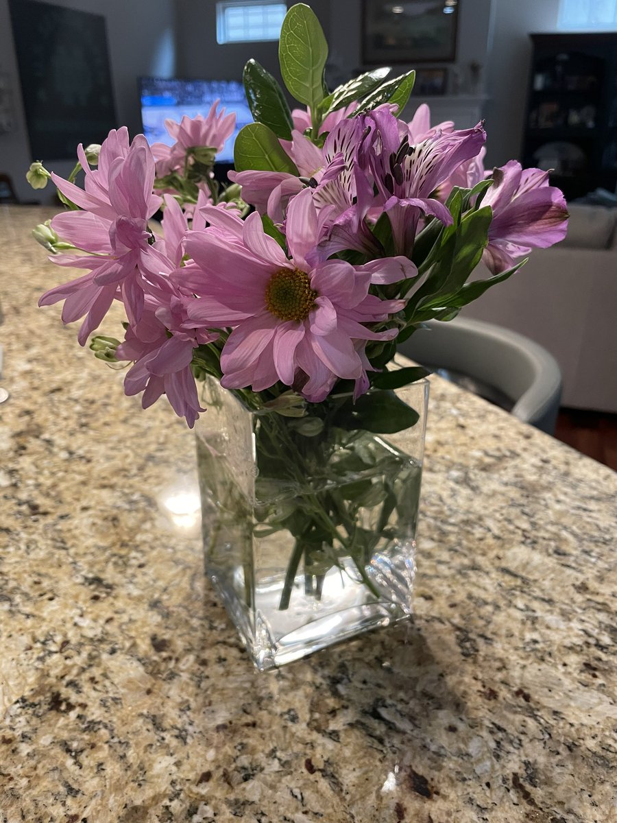 When your daughter buys you flowers just because! 😍💐