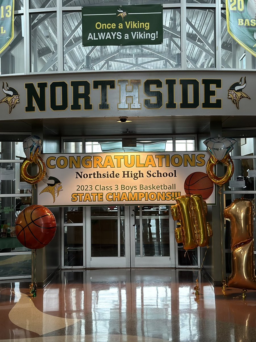 Northside students &amp; faculty: Remember to wear your school colors and/or Northside attire tomorrow to celebrate our state champion boys basketball team!