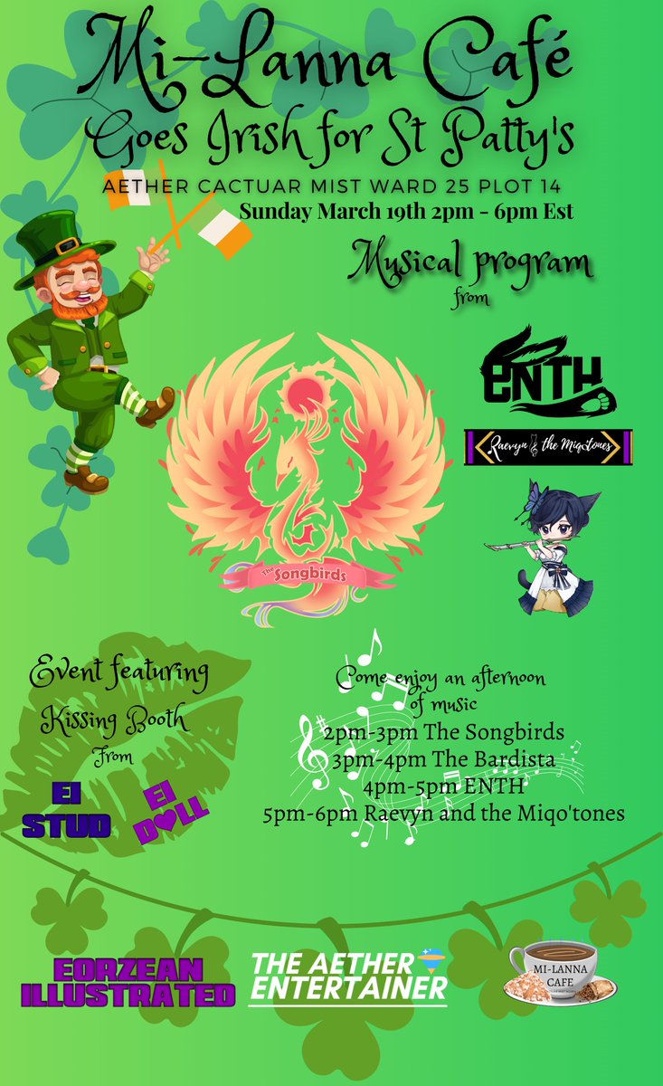 EntheoInaveh's tweet photo. Next Sunday! I'll be doing an hour-long set in support of Mi-Lanna Cafe's St. Patrick's Day event. Going to be doing a kind of set of my biggest hits and deepest cuts, so hope to see y'all there for a day of fun and excitement! https://t.co/X5X5336snQ