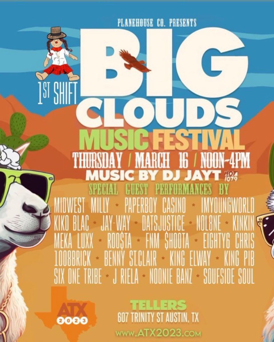 Fifletta's tweet photo. If you in #Texas #AustinTx #AustinTexas
Tap in this week. #SXSW23 #SixOneTribe https://t.co/eqondVPhRQ