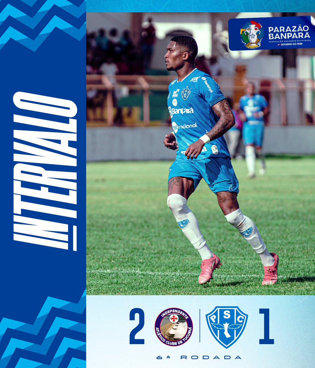 Paysandu's tweet photo. Fim de primeiro tempo.

🏆 #Parazão2023 - 6ª rodada
🆚 Independente 2x1 Paysandu
⚽️ Mário Sérgio

AO VIVO E COM IMAGENS
https://t.co/kuhZTi9qYz

#OMaiorCampeãodaAmazônia #INDxPSC #AgoraÉ50 https://t.co/Kqa8H3h1Yk