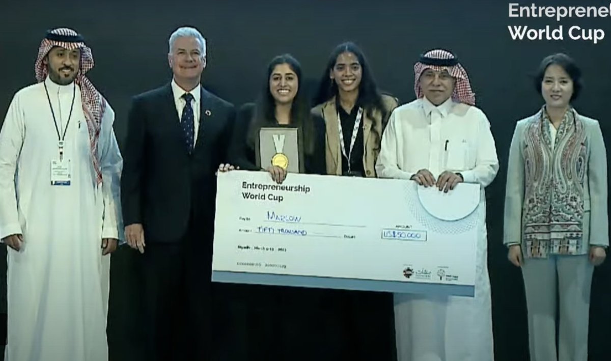 GEWUK's tweet photo. Congratulations to winners in the global final of the Entrepreneurship World Cup who share $1 million #ewc2023 #genglobal #digiphy #marlow #hepahealth #ndrmedical #whitehelmet #startup #entrepreneur #innovation https://t.co/kEeyKKQwzD