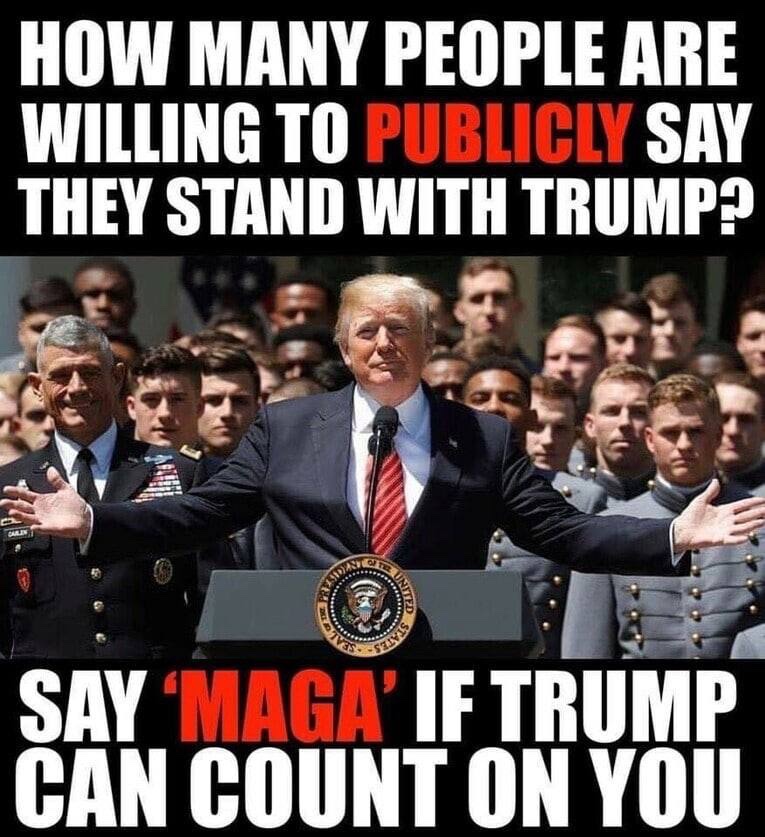 I publicly announce I stand with Trump. I'm proud to be Ultra MAGA. ❤️America🇺🇸🇺🇸