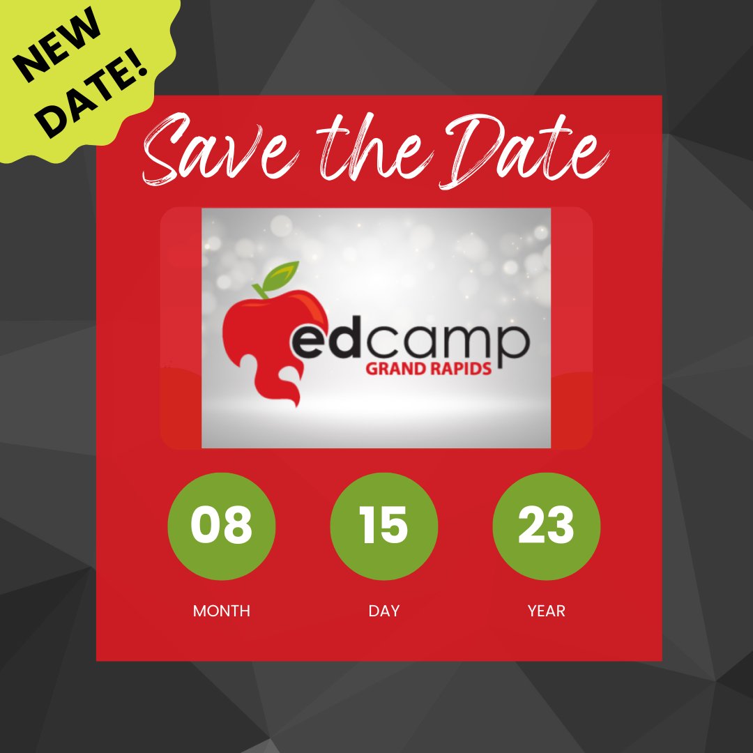 Clear your schedules, #macul23 crew! #EdCampGR is the only thing worth penciling in for 08/15/23 🗓️