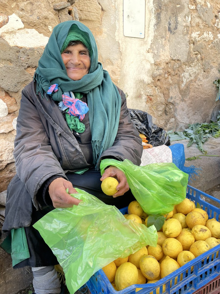 Hi again <a href="/ROMtoronto/">Royal Ontario Museum</a> — here’s my #romwpyON submission. A portrait I took a few weeks ago during a family holiday in North Africa. This woman was selling lemons at the grand market in Sousse, Tunisia. I asked to take her photo and she beamed. The lemons were sweet and tart. 1/2
