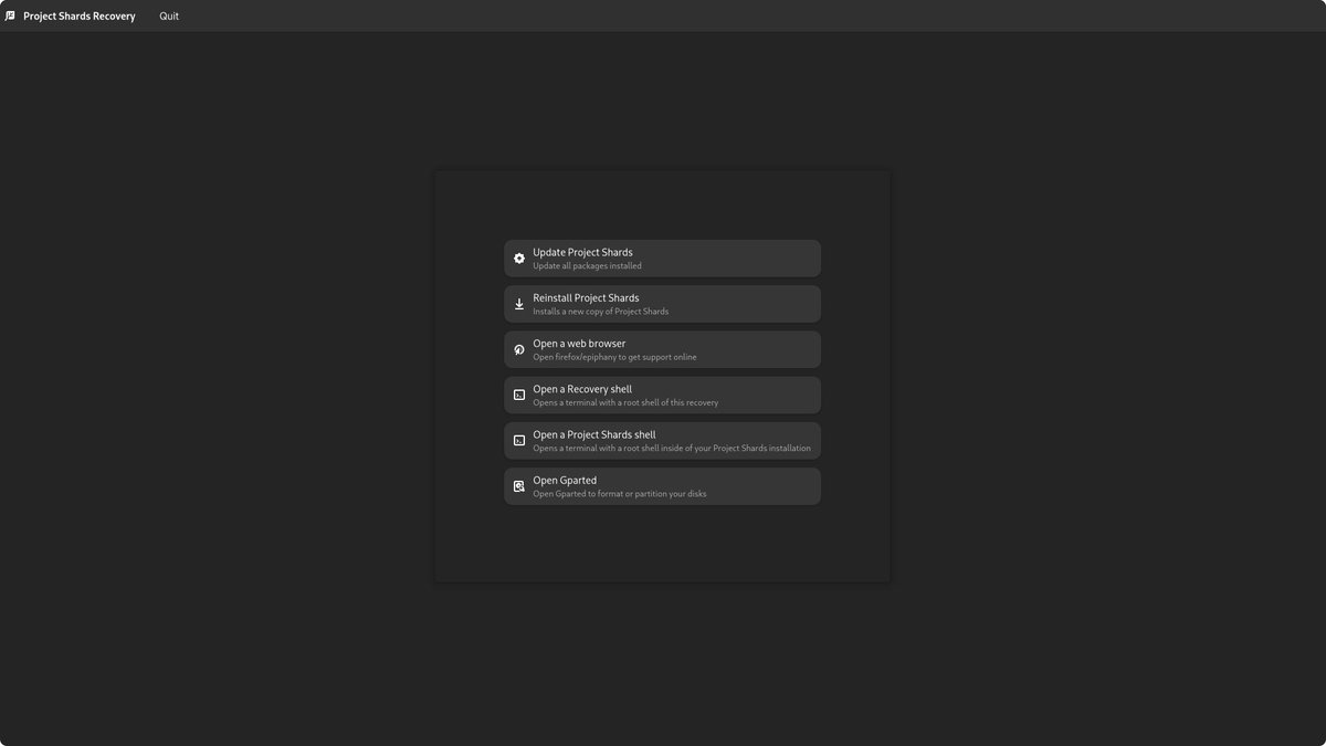 Crystal_Linux's tweet image. So excited to show this little sneak peek!
The #ProjectShards recovery is coming along nicely, thanks for asking 😎