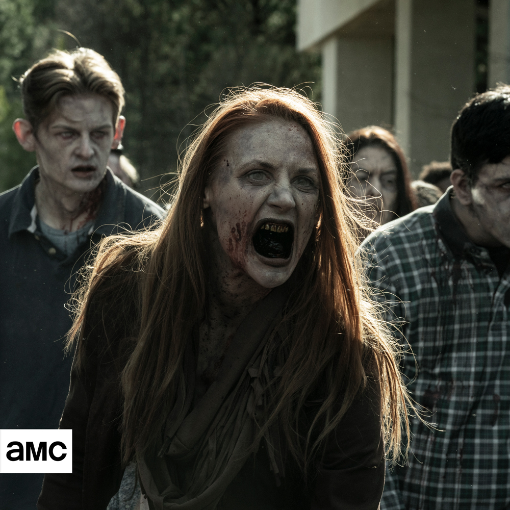 AMCtvUK's tweet photo. Hostile co-workers Blair and Gina try to escape the city - and each other - at the start of the Apocalypse.. Tales of The Walking Dead | tomorrow @ 10pm https://t.co/z5DI5cfLzU